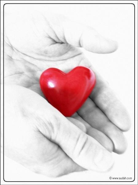 le coeur entre la main